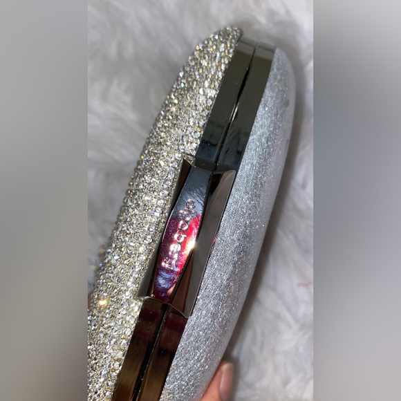 Olga Berg Bria Crystal Fringe Clutch - Picture 8 of 11